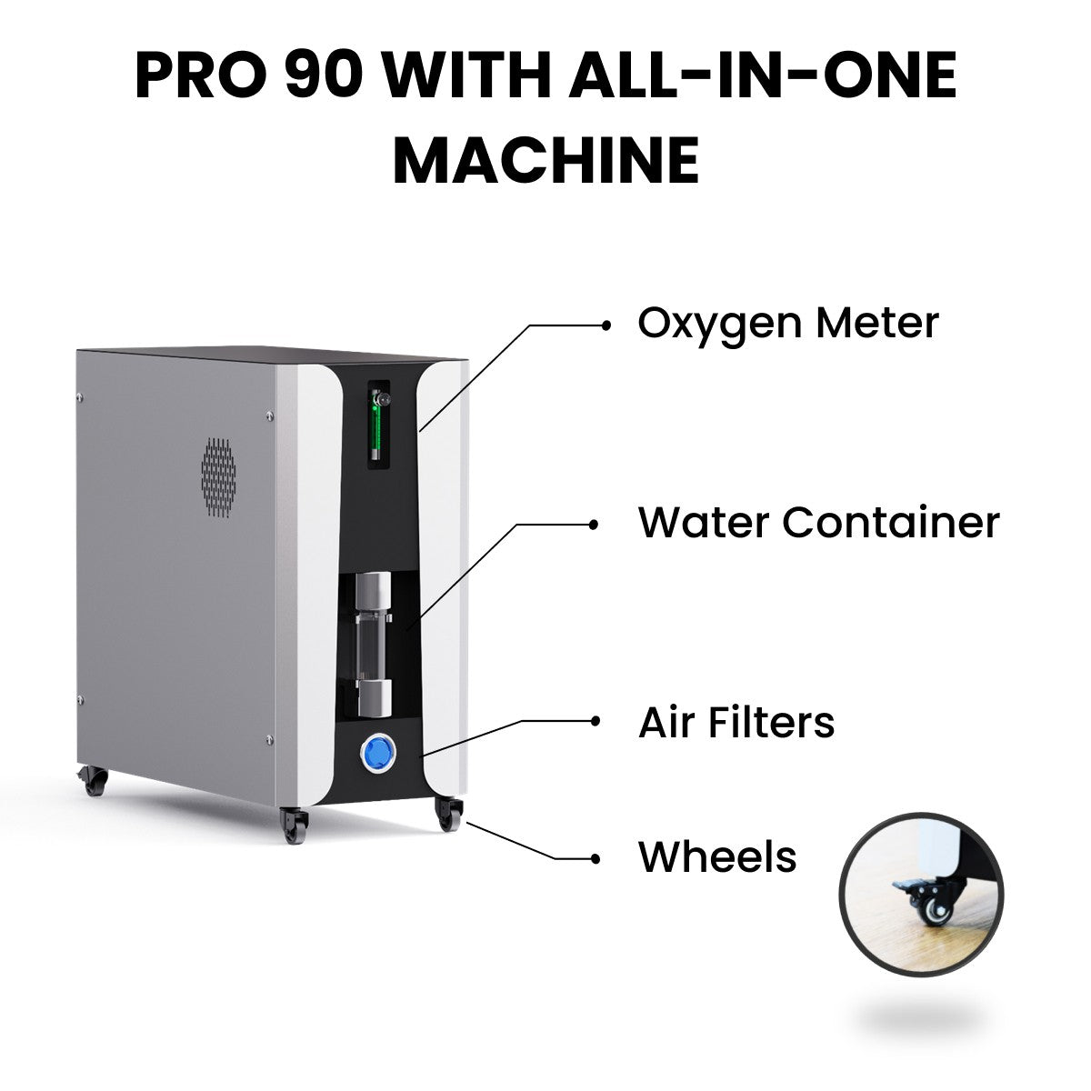 Airvida Pro90 1.5 ATA Hyperbaric Sitting Chamber