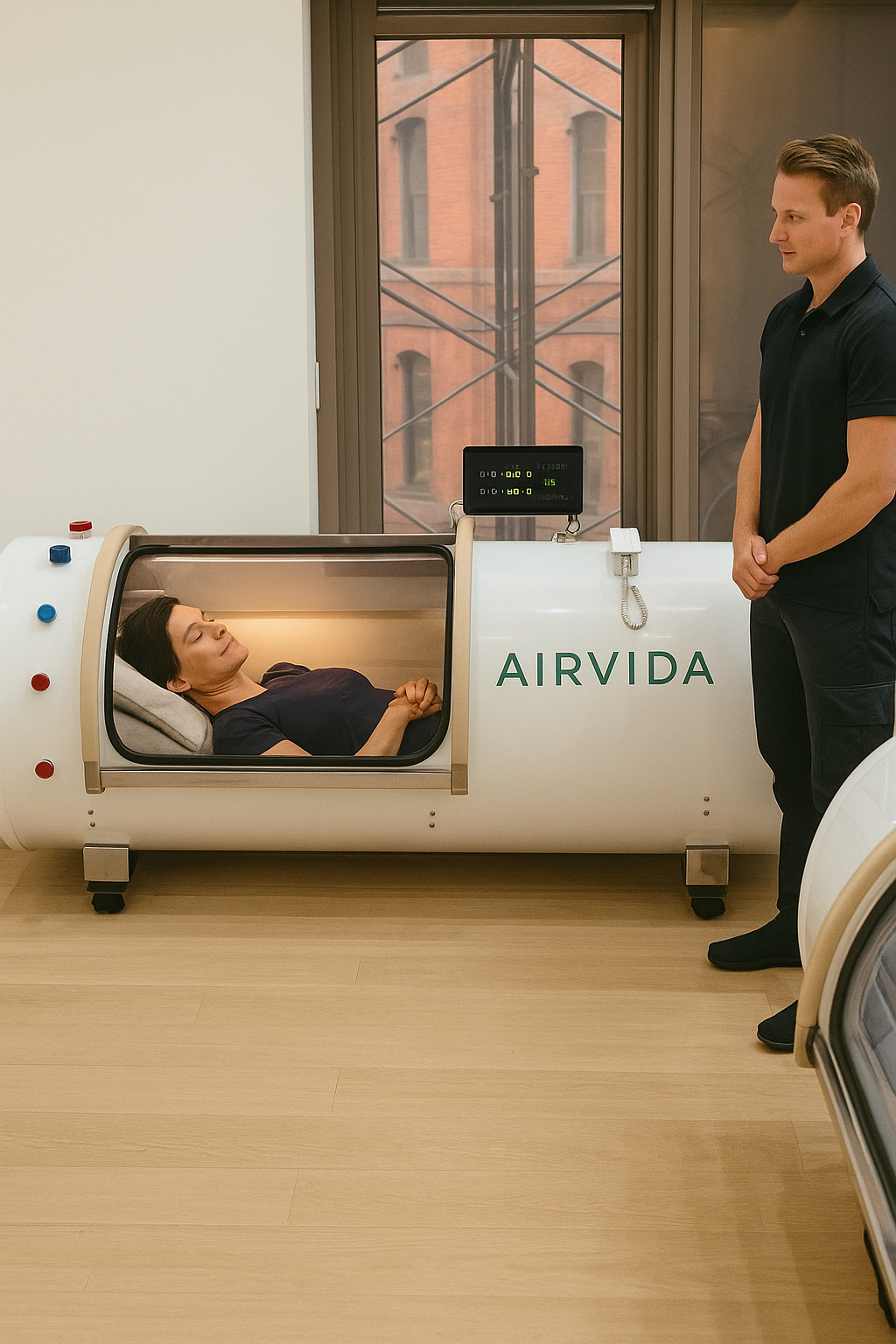 Airvida Ultra  1.3-2.0 ATA Hard Shell Lying Hyperbaric Chambers