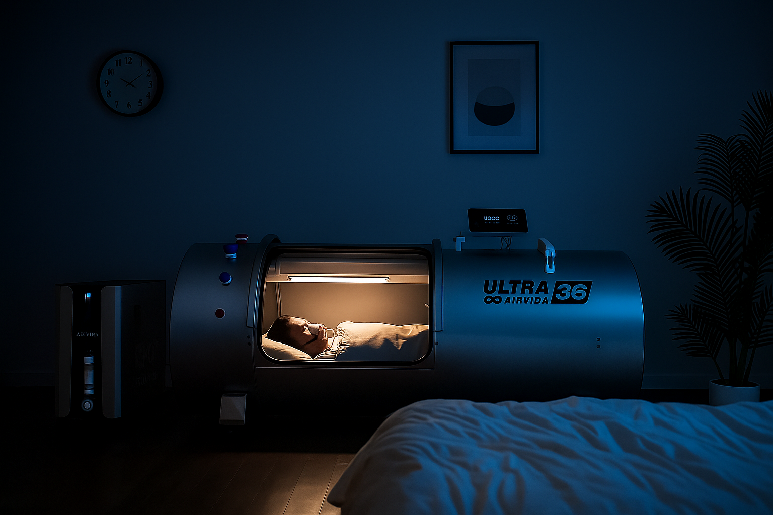 Airvida Ultra  1.3-2.0 ATA Hard Shell Lying Hyperbaric Chambers