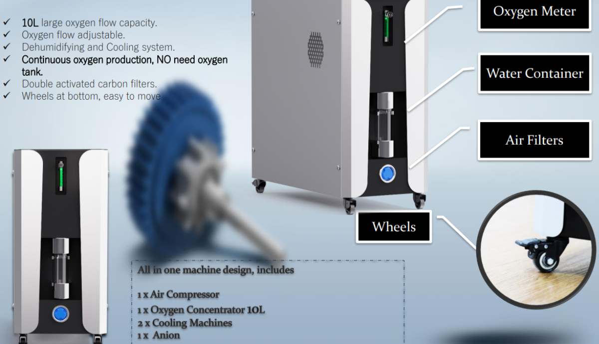 1.4ATA Airvida Portable Lying Hyperbaric Chamber